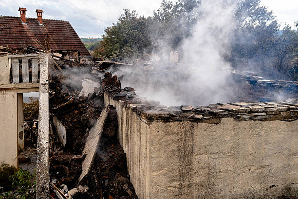 Professional Fire Damage Removal technician working in Frederic, WI